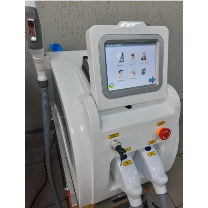 latest 2 in 1 IPL / OPT / Elight ND-YAG Laser Tattoo Removal Painless Permanent Hair Removal Beauty Machine