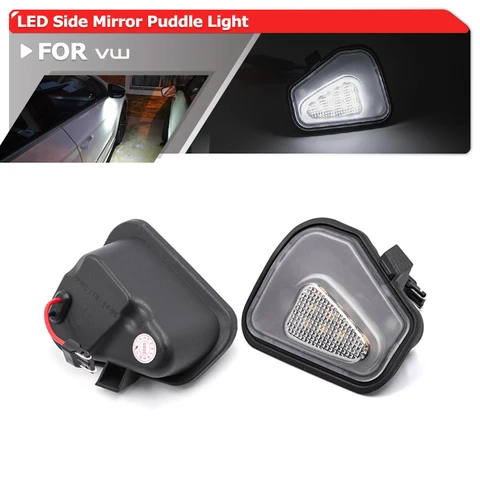Подходит для VW Passat CC Passat B7 Scirocco MK3 Jetta MK6 EOS CC 2 шт. SMD белый светодиодный модуль освещения под боковыми зеркальными лампами