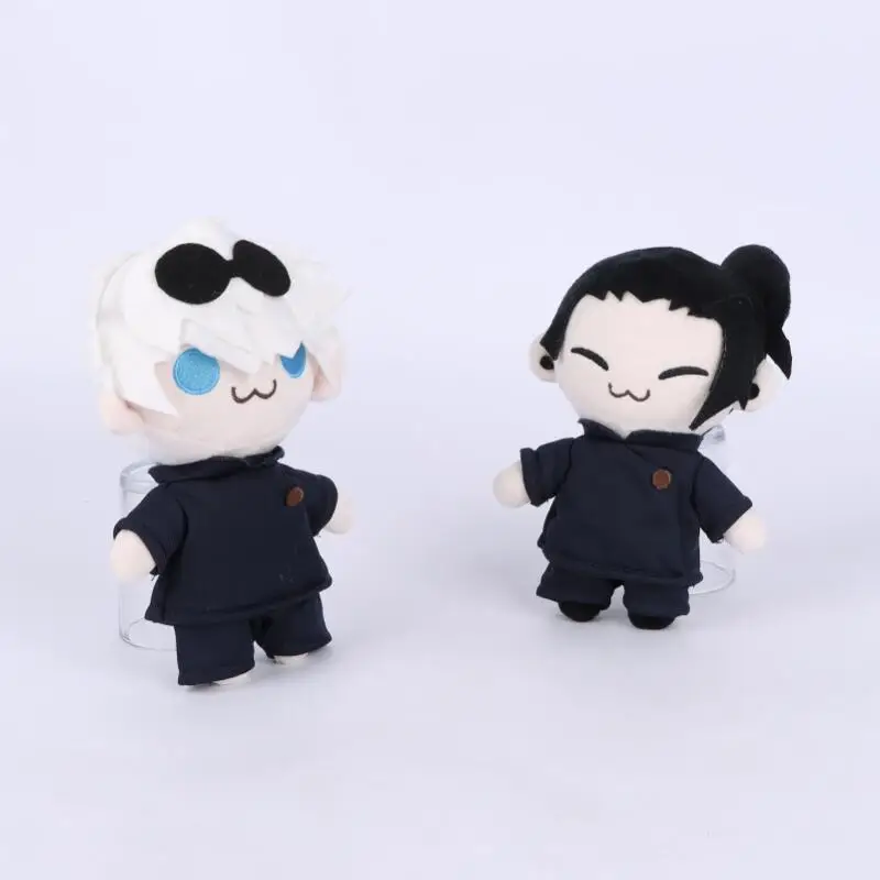 20Cm Japan Anime Jujutsu Kaisen Gojo Satoru Plush Q Version Soft Fill Doll Cartoon Backpack Zipper Decoration Keychain Toy Gift