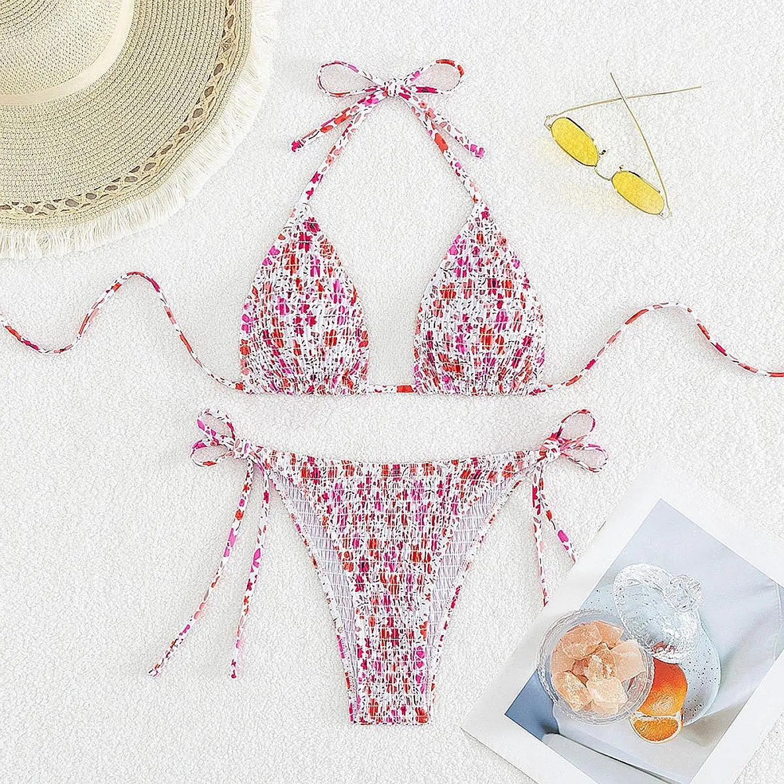 

Модный раздельный купальник-танкини для вечеринок, бассейна и СПА