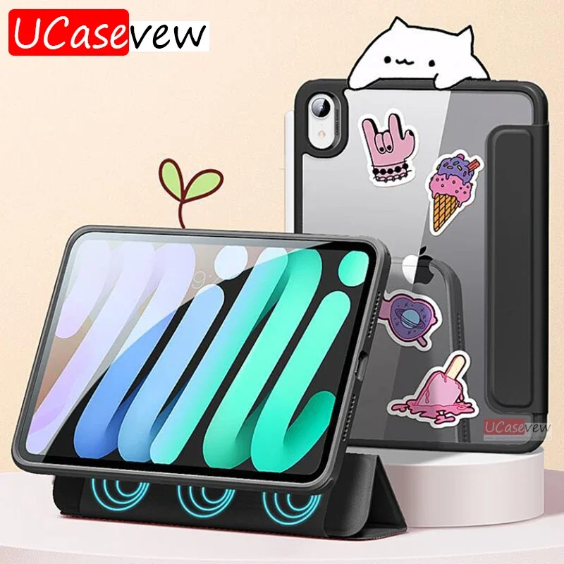 

Чехол с магнитным разделением для iPad Air 4 5, iPad Pro 11 2021, 9, 8, 7, съемный задний чехол для iPad Pro 12,9 2022 Mini6 2021 Cover