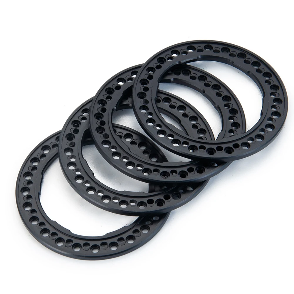 FBIL-4Pcs Metal Alloy 1.9 Inch Wheel Rim Beadlock Rings For Axial SCX10 D90 Traxxas TRX-4 1/10 RC Crawler Car Parts