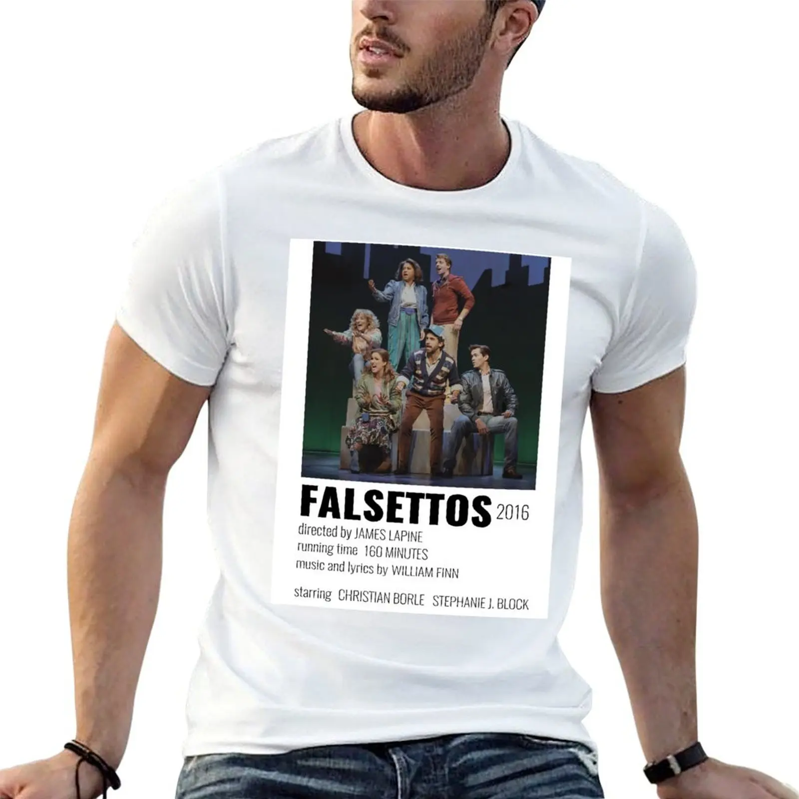 

Falsettos Musical Poster T-Shirt man t shirts graphic t shirt custom print T-Shirt