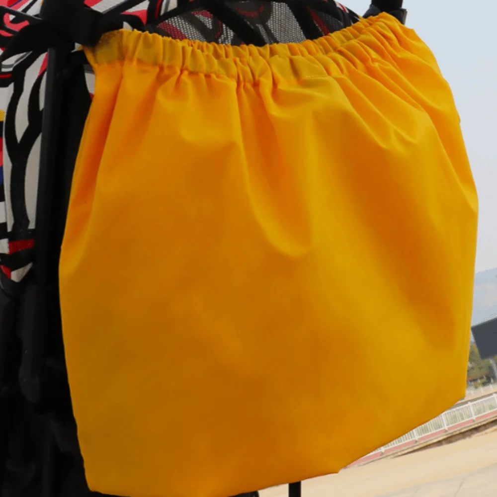 Oxford Fabric Stroller Hanging Bag Multifunctional Large Capacity Stroller Storage Organizer Portable Solid Color