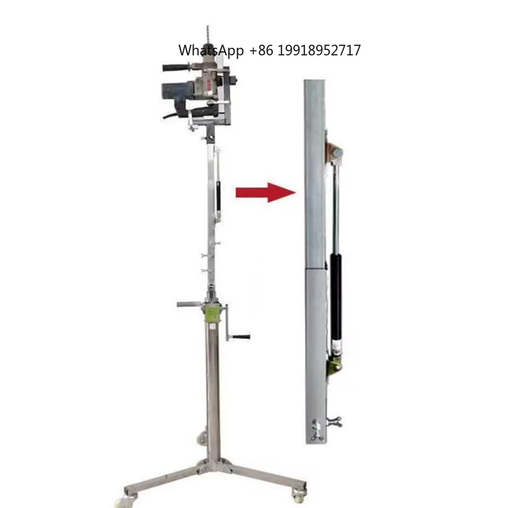 New pressure bar drilling electric hammer lifting bracket stainless steel drilling frame ceiling impact drill drilling