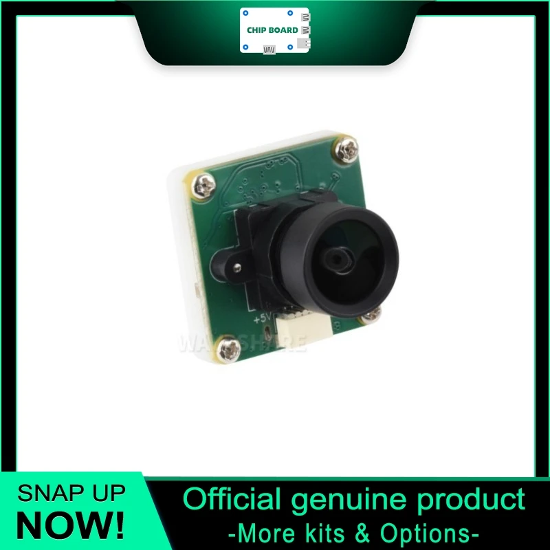 Waveshare OV4689 4MP USB Camera A, 92 Degree Wide Angle Vision Module with Type-C SH1.0 Interface