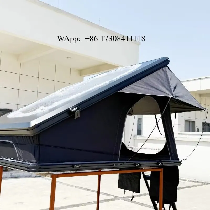 

DrunkenXp Automatic Folding Off-Road Aluminium Shell 1.32m Width High Tail Camping Car Roof Top Tent Car Rooftop Tent