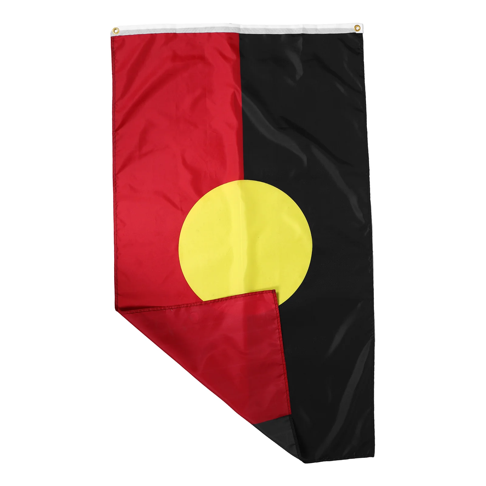 

Indigenous Flag Polyester Outdoor Indoor Decor Brass Grommets Vibrant Colors Yard Garden Australia Day Celebration Flag