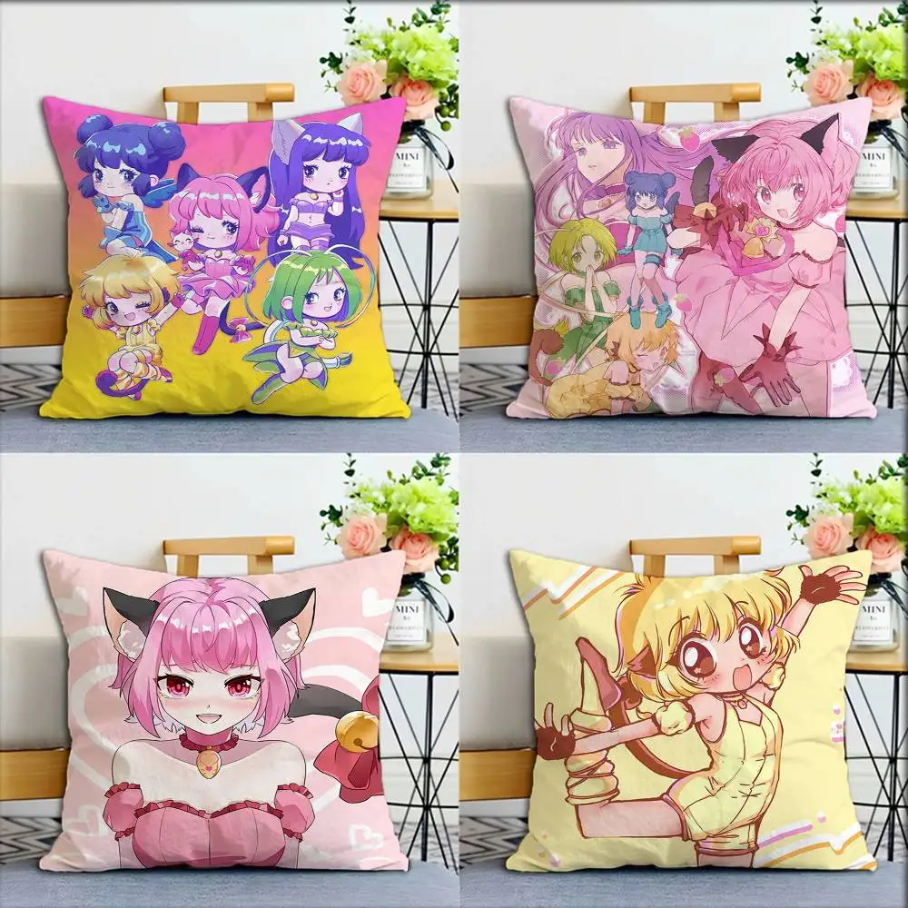 

Magical girl Tokyo M-Mew M-Mew World Various Sizes Square Pillow Case For Car Home Bedchamber Decor
