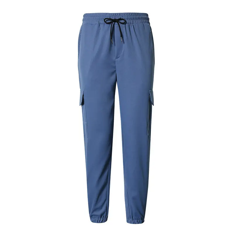 

European and American New 's Outdoor Trend Patch Pocket Cargo 's Woven Jogger Casual Plus Size Pants Men