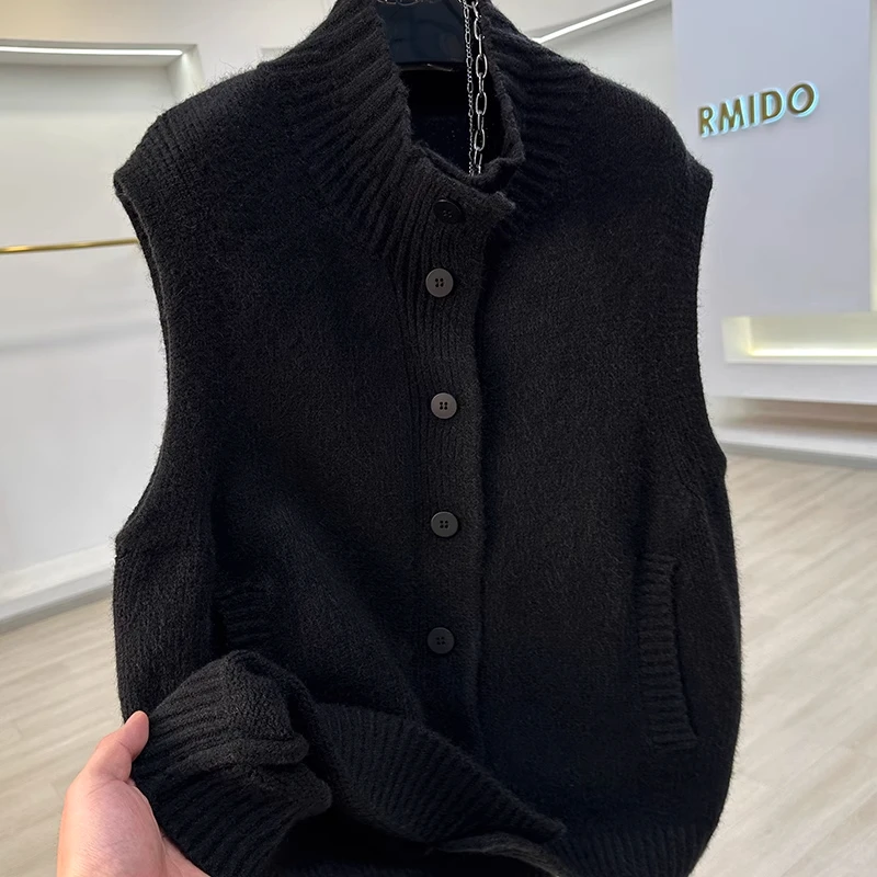 

Extra Large Size 300 Pou Thiened Svel Knitted Sweater Men's Spring Autumn New Sle Cardigan Vest Top Youth Casual...