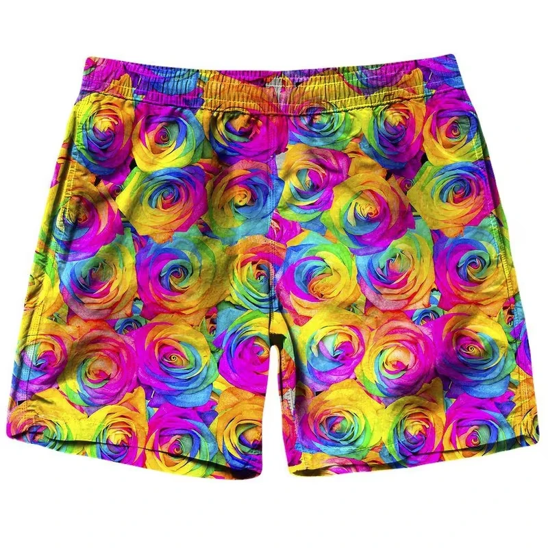 3d Printed Personality Pattern Shorts For Men Cool Audio Flower Beach Short Funny Panda Snake Animal Streetwear Short Pants