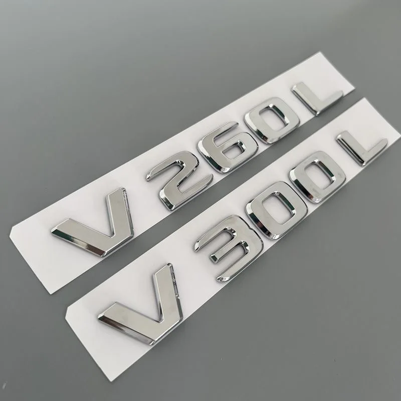 3D Letters V200d V220d V250d V300d V350d ABS Emblem for Mercedes Benz V Class Car Fender Badge Trunk Nameplate Logo Sticker