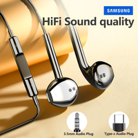 3.5mm/ USB C Headphones for Samsung Galaxy S23 Ultra S22 S21 Z Flip Type C Earphones Mic Wired Headsets Earbuds iPad OnePlus 9 8