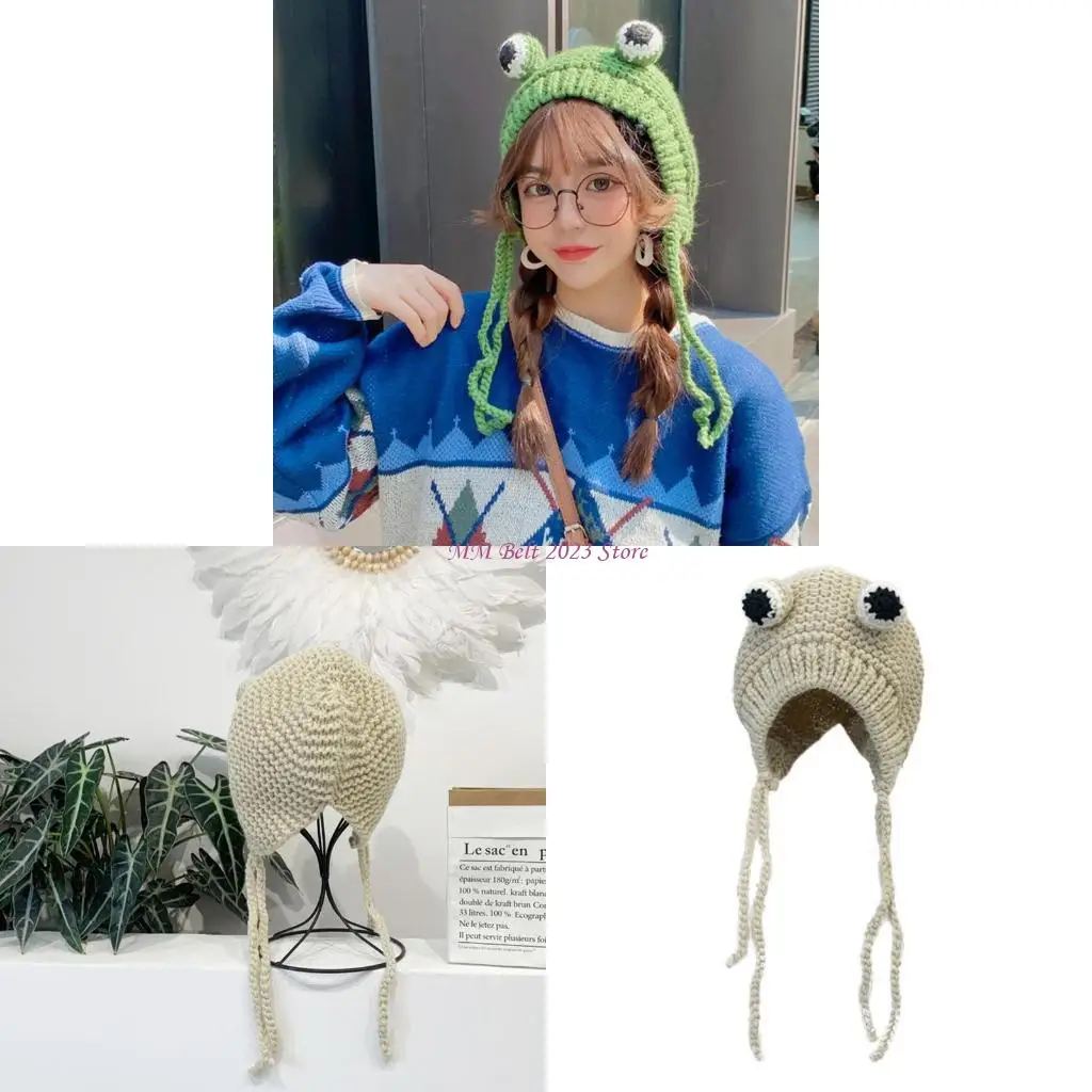 49me-women-winter-chunky-cable-knitted-earflap-hat-cartoon-animal-for-frog-eyes-color-outdoor-windproof-skullies-cap