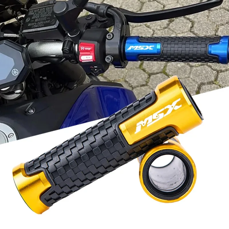 

Для Honda MSX125 Grom MSX 125 2013-2025 2019 2018: Аксессуары для мотоциклов, ручки руля из алюминия с ЧПУ, резиновые рукоятки для управления двигателем