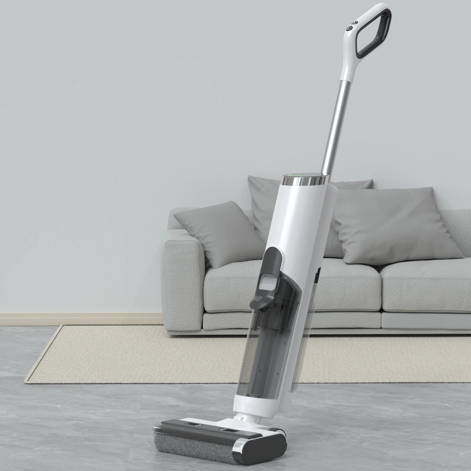 Smart Floor Vacuum Cleaner Auto Intelligent Powerful Suction Wet Dry Mop Wireless Handheld Floor Washer for Home Apartment Use