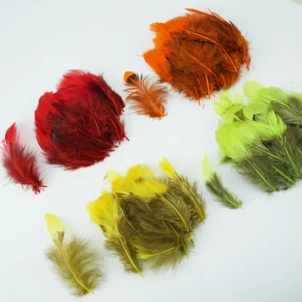 

100Pcs 4color Dyed Pheasant Feathers 2-4" for DIY Craft DIY Crafts, Wedding Decor, Festival Costumes