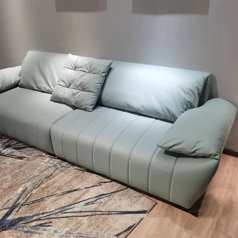 

Italian-Style Linear Sofa Small To Medium-Sized Living Rooms, Modern Trendy Design, Washable, Three-Proof Technology Fabric,