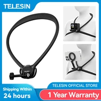 Cámara de acción de teléfono TELESIN 2 en 1, soporte de cuello para GoPro Insta360 DJI OSMO, accesorios universales para teléfono con cámara de acción