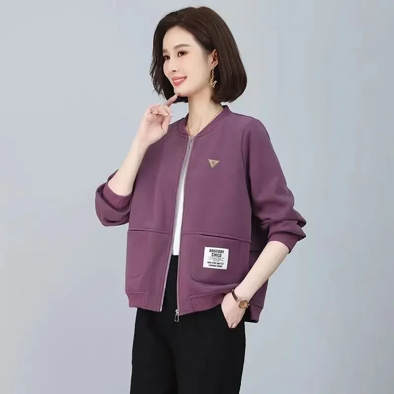 

Baseball Aviator Coat Woman Short Spring Autumn Fashion Modern Cargo Bomber Jacket for Women Trend 2024 New in Outerwears Offer