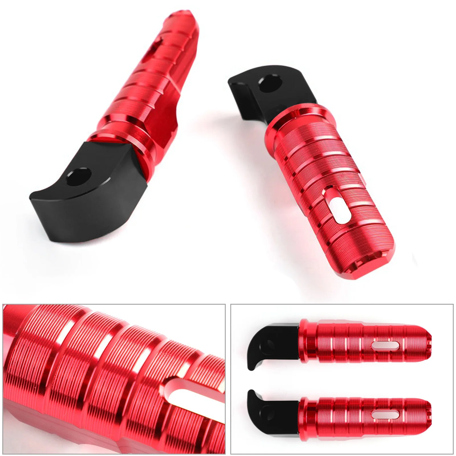 Artudatech Rear Red Foot Pegs For YAMAHA MT 10 FZ10 YZF MT 09 FZ09 07 FZ07