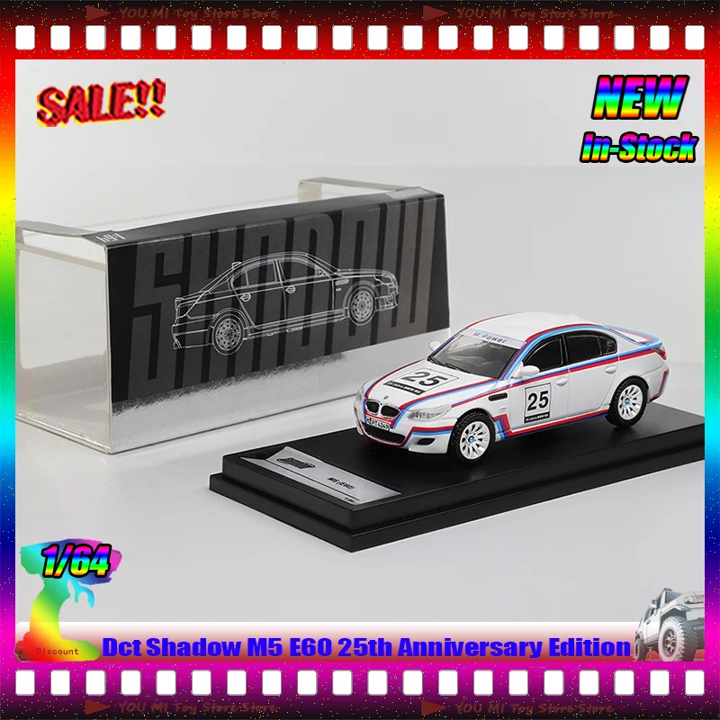 

Новинка в наличии Dct Shadow 1:64 M5 E60 25th Anniversary Edition, миниатюрная литая под давлением модель автомобиля из сплава, коллекционные игрушки на заказ, подарки