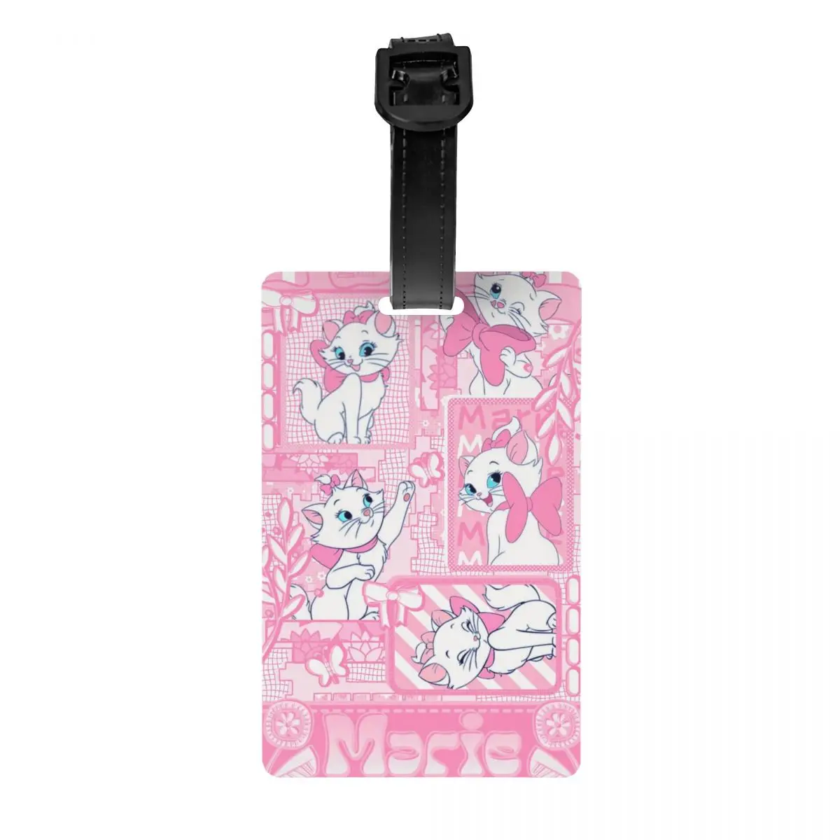 

Багажная бирка «Аристократы» на заказ с именной карточкой Мари Cat с мультяшным узором, конфиденциальная обложка, идентификационная этикетка для дорожной сумки, чемодана