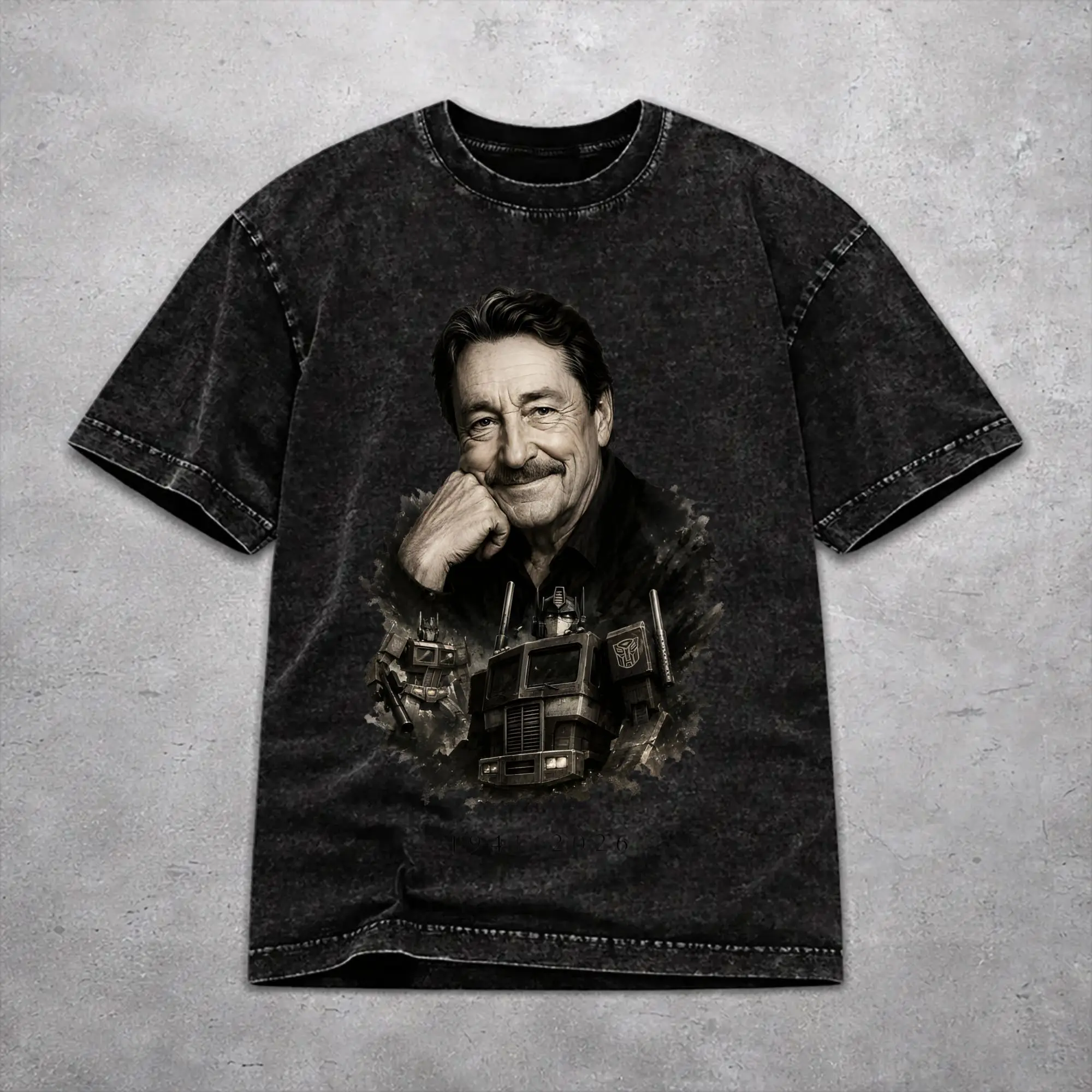 Peter Cullen RIP Washed T Shirt Vintage Harajuku Men Women  Loose Tee T-Shirts Short Sleeve