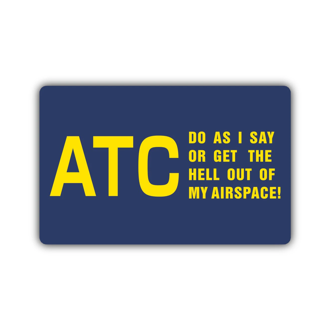 ATC الطيران القياسية بطاقة ملصق الفينيل ملصقات مقاومة للماء للأمتعة مضحك سيارة الكرتون ملصقات الفن لطيف ملصقات الكمبيوتر المحمول