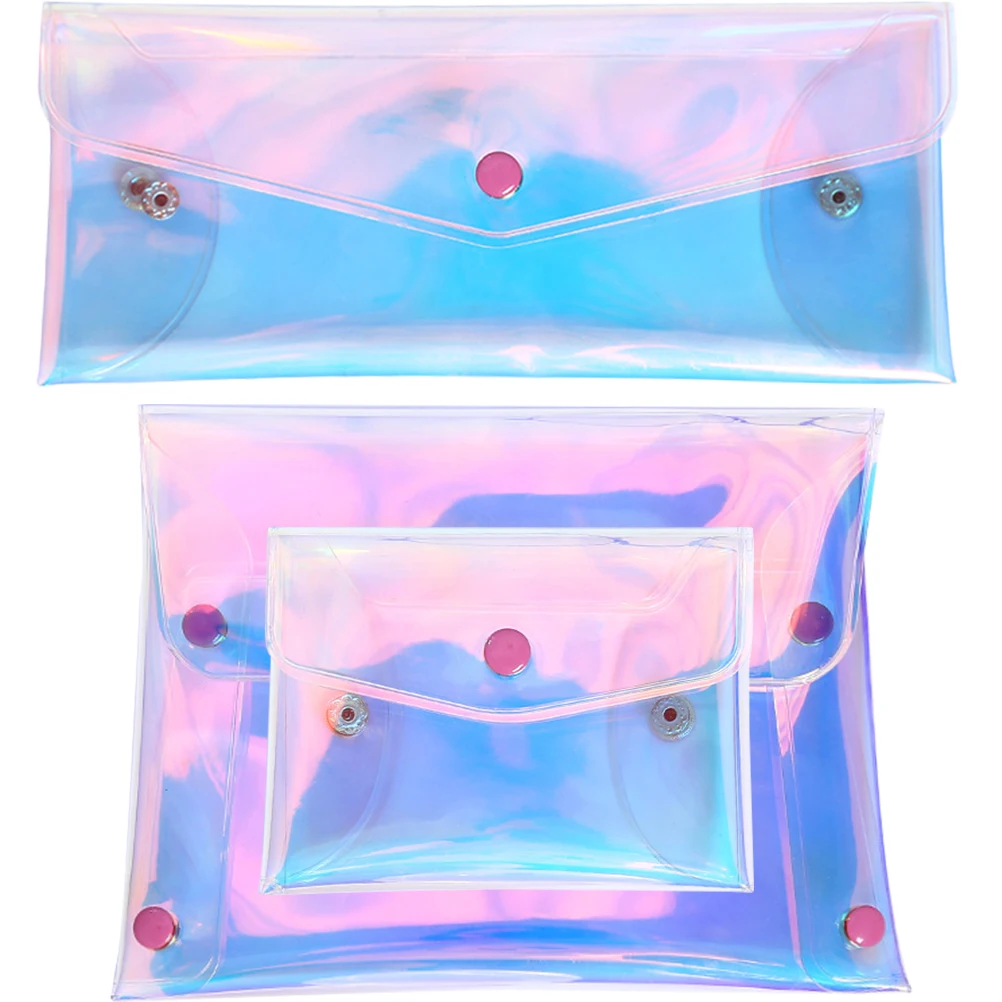 

PVC Storage Coin Purse Small Makeup Pouch Compact Lightweight Pouches For Purse Women Child Beach Party Travel Organizer