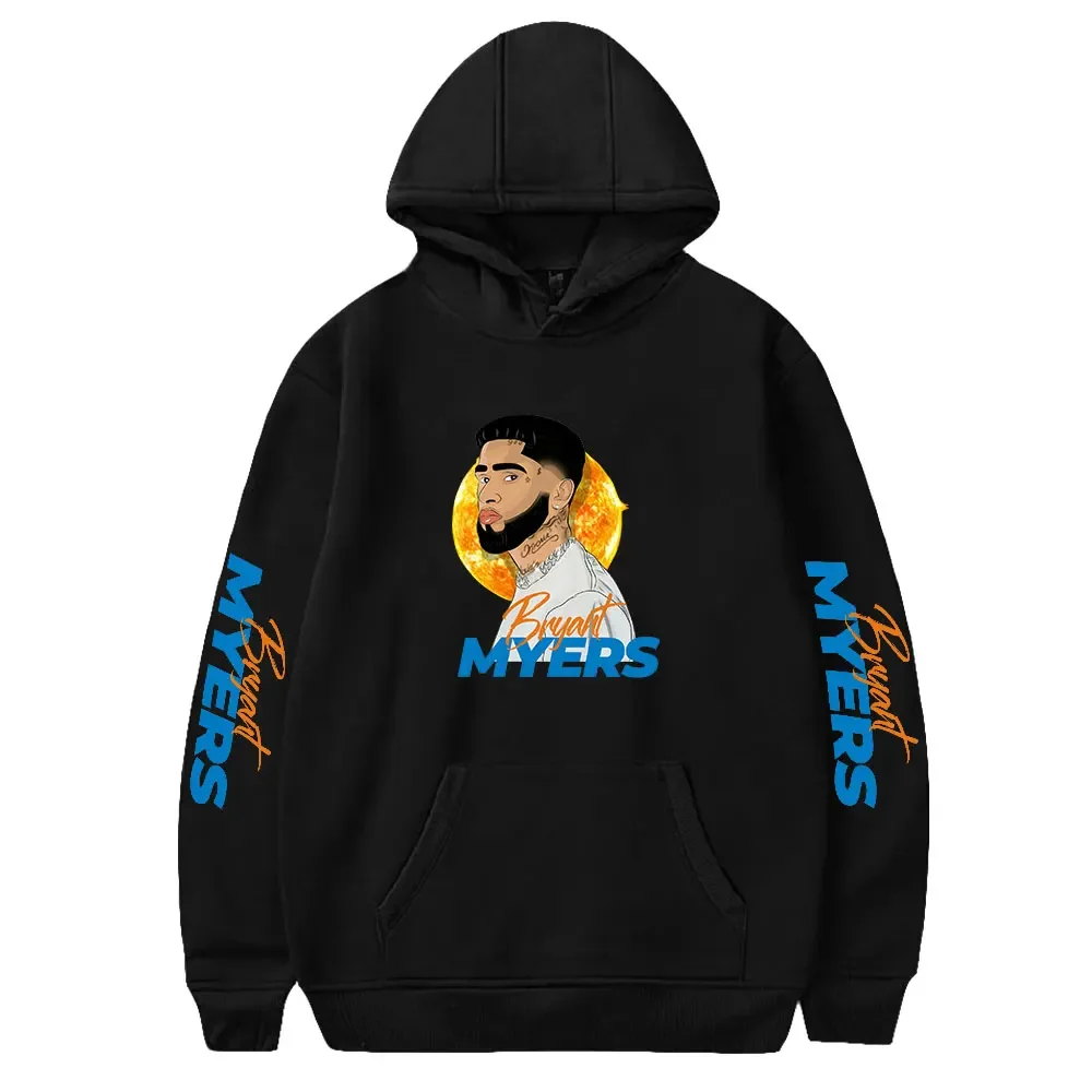 Rapper Bryant Myers Oversized Women/Men Hoodie Sweatshirt Y2K Streetwear Hip Hop Long Sleeve Pullover Hooded Jacket Outerwear