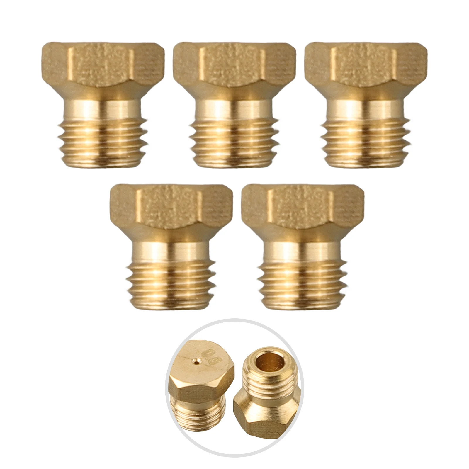 For Kitchen Use For Home Cooking 0.87, 0.87, 0.65, 0.65, 0.5, 0.5 Gas Stove Nozzle Set Versatile Compatibility