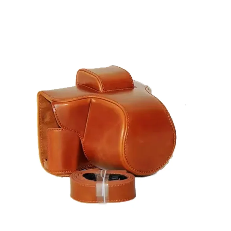 New Pu Leather Camera Case Bag Đối Với Olympus EM10 Mark II EM10 III EM10 II EM10 Mark III Máy Ảnh Bag Bìa Với dây đeo