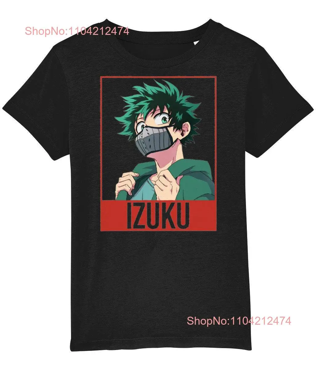 Izuku Midoriya anime inspired myhero clothing children T Shirt long or short sleeves