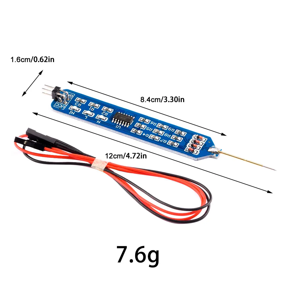 5V 3.3V Logic Tester Pen High Low Level Tester Digital Circuit Debugger Logic Pulser Analyzer Detecting Probe W/ Dupont Line