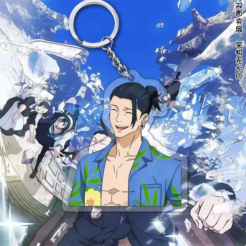 سلسلة مفاتيح أكريليك "Jujutsu Kaisen" "Gojo Satoru، Natsuki Natsuki" ملحقات حقيبة مدرسية لشخصية الرسوم المتحركة