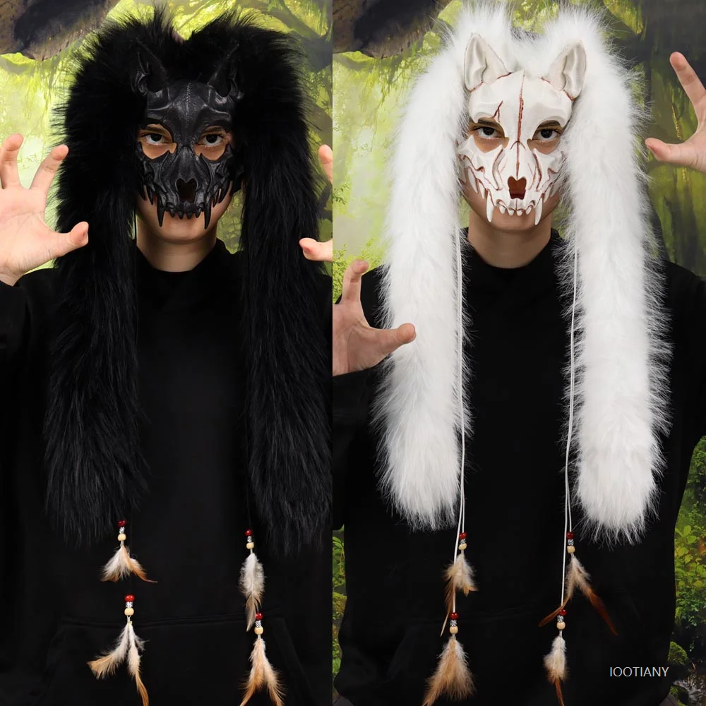 

Animal Beast Wolf Head Mask Cosplay Furry Kigurumi Skull Kig Fox Masks Carnival Halloween Party Costume Props Gifts Props 2026