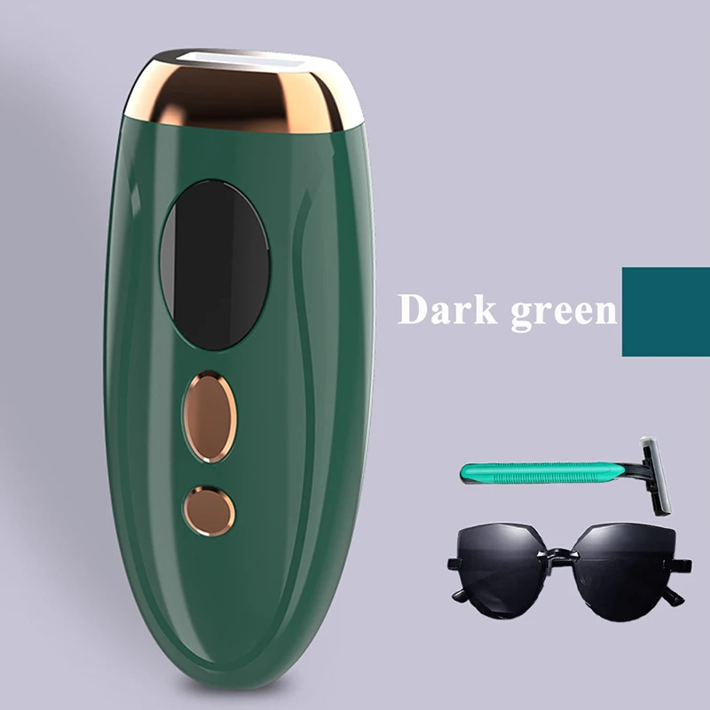 The most popular handheld portable permanent hair removal IPL light-emitting diode laser device for home use by women