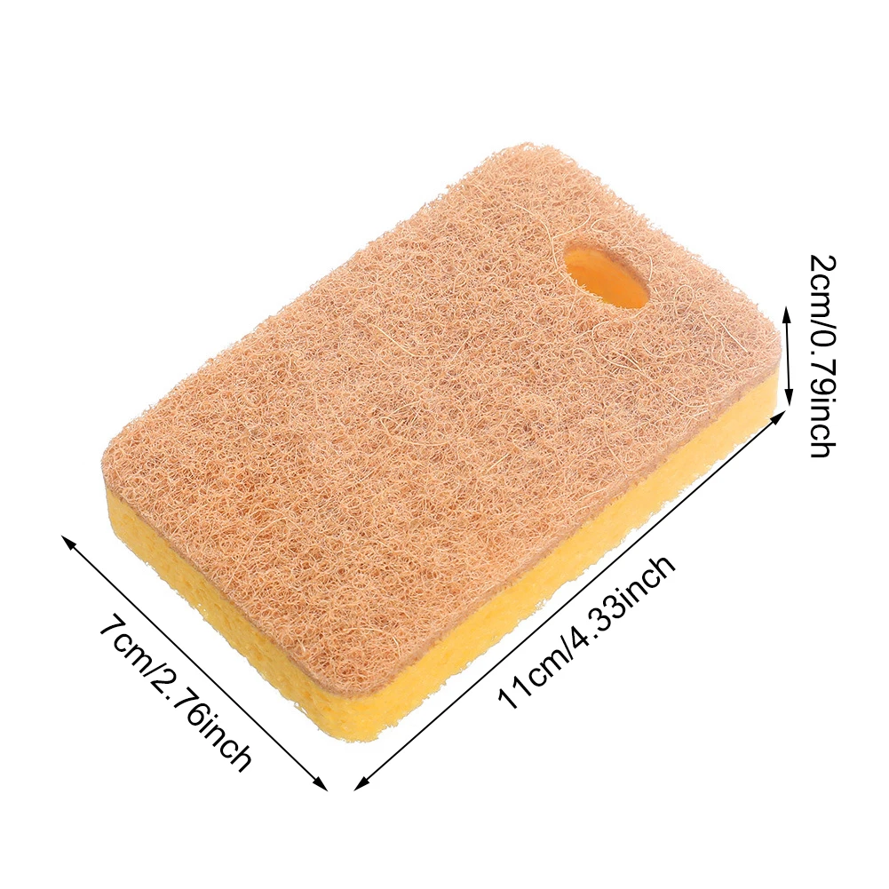 10 Pcs Biodegradable Sponges Sponges Kitchen Natural Sponges for Dishes Eco Friendly Sponges Natural Kitchen Sponge