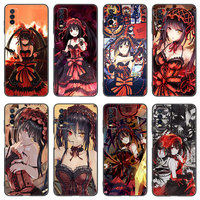 Hot Tokisaki Kurumi Anime Black Phone Case For V27 V30 Pro V29e Y27 Y55 Y78 5G Y02S Y15S Y17S Y21S Y22S Y33S Y76S Y16 Y35 Y36