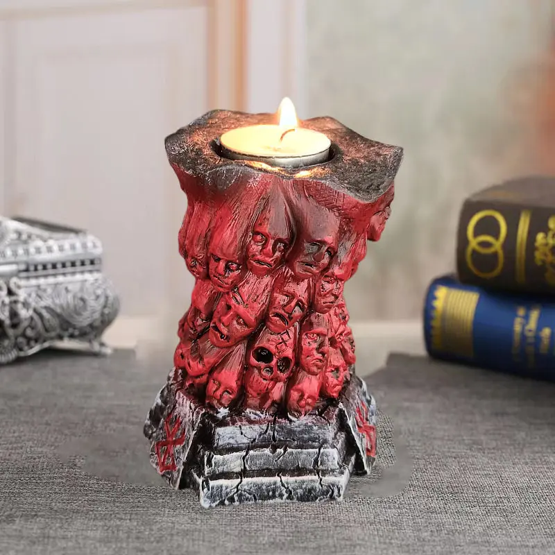 Fury God's Hand Sword Wind Legend Manga Accessories Skeleton Statues Candlestick Case Ornaments