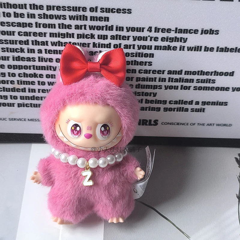 สำหรับมินิลาบูบู 4.0 พิน สำหรับชุดตุ๊กตาซีรีส์ฟอร์เลิฟ อุปกรณ์เสริมตุ๊กตามินิลาบูบู จี้มินิลาบูบู สร้อยคอไข่มุกตัวอักษร