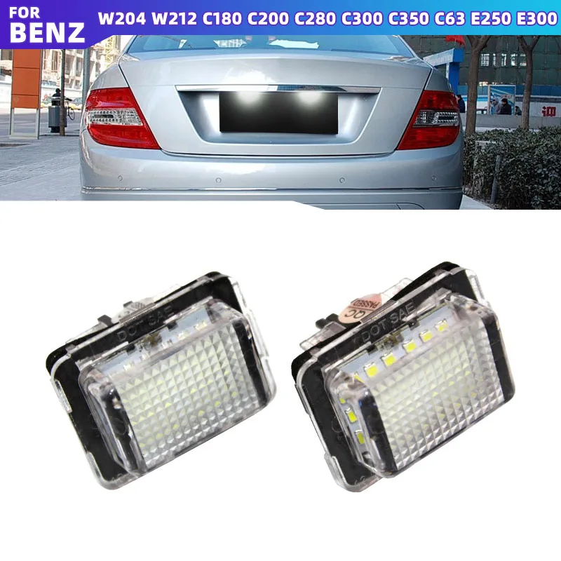 

Error Free SMD LED Number License Plate Light Kit for Mercedes W204 W212 C207 C216 W221 car license Plate lights