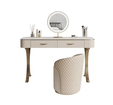 

Туалетный столик из каменной плиты, современный простой туалетный столик для спальни, небольшой квартиры, Интернет-дизайнер знаменитостей, столик премиум-класса для макияжа