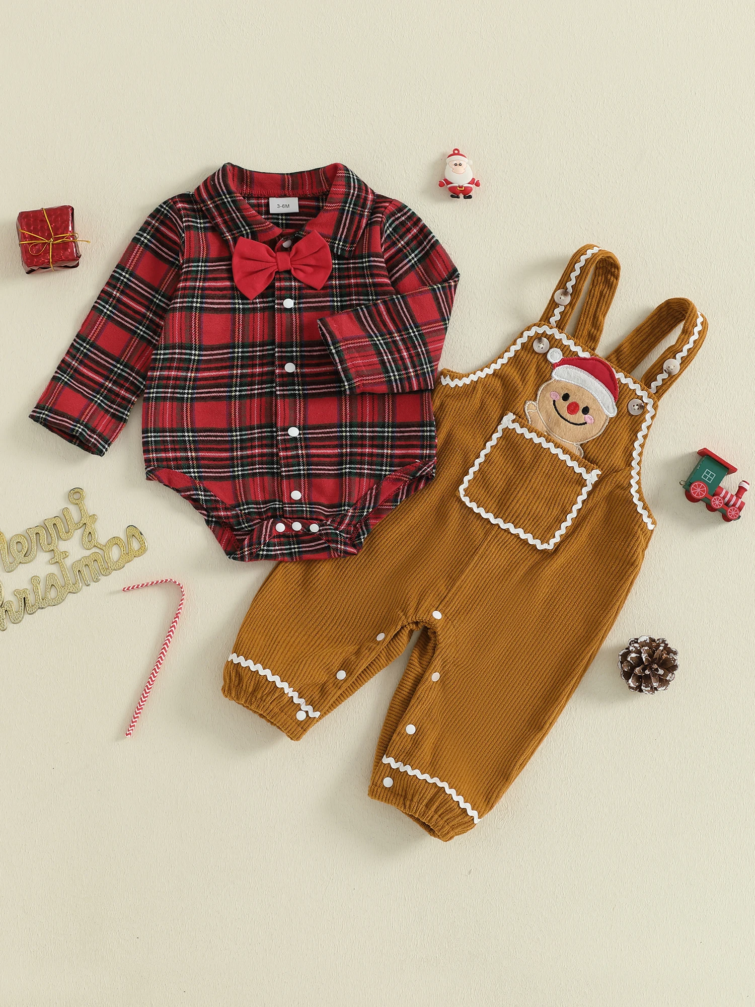 

Праздничный наряд для маленьких мальчиков, красная клетчатая рубашка и брюки, комплект с вышивкой оленя, одежда для рождественской вечеринки, комплект из 2 предметов