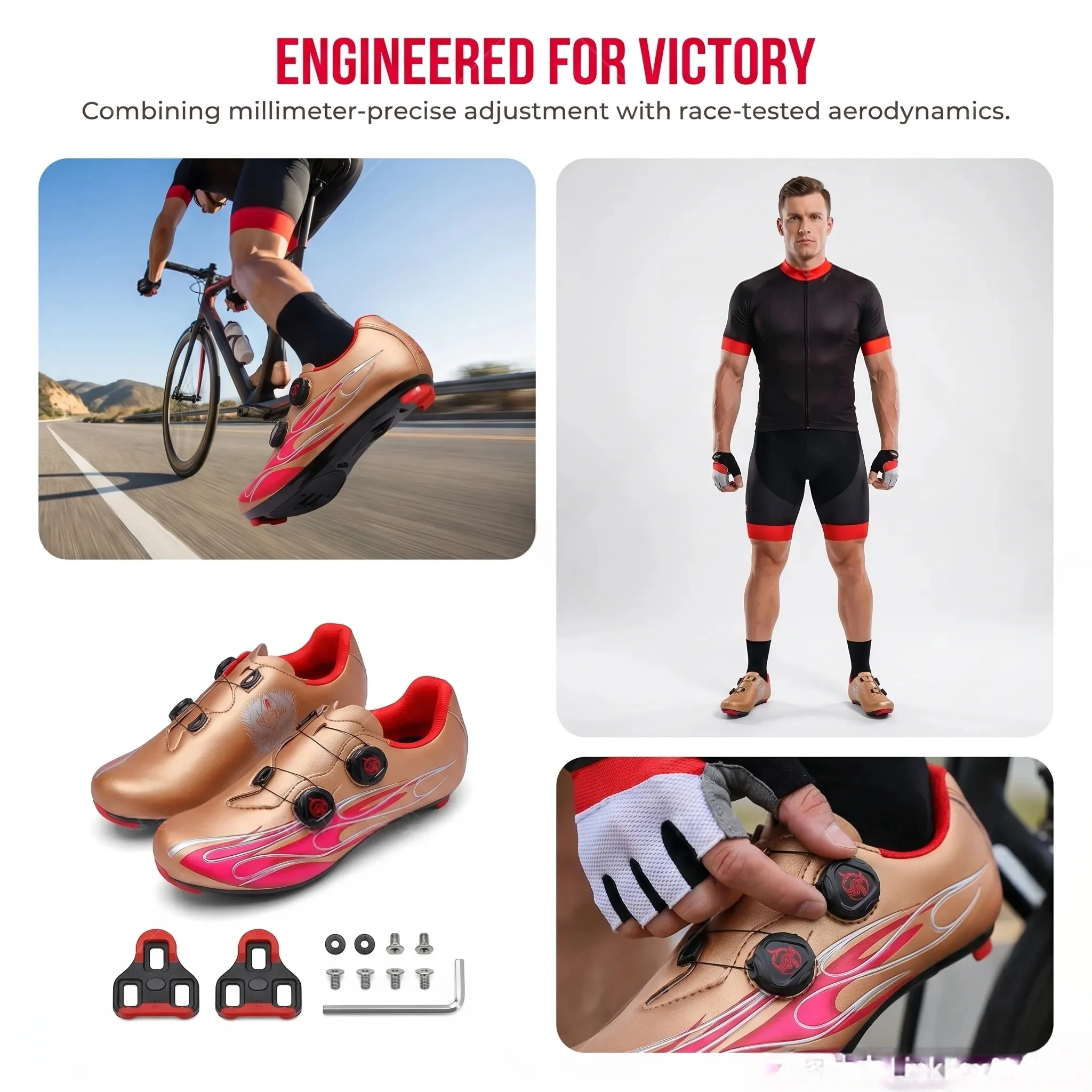 รองเท้าจักรยานแบบสปีดไซเคิล รอ - Road Bike Cleats บทวิจารณ์และราคา