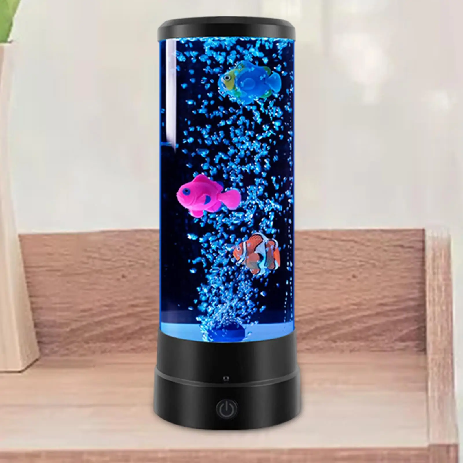 LED Bubble Fish โคมไฟโคมไฟข้างเตียงรีโมทคอนโทรลของขวัญเด็ก USB Aquarium