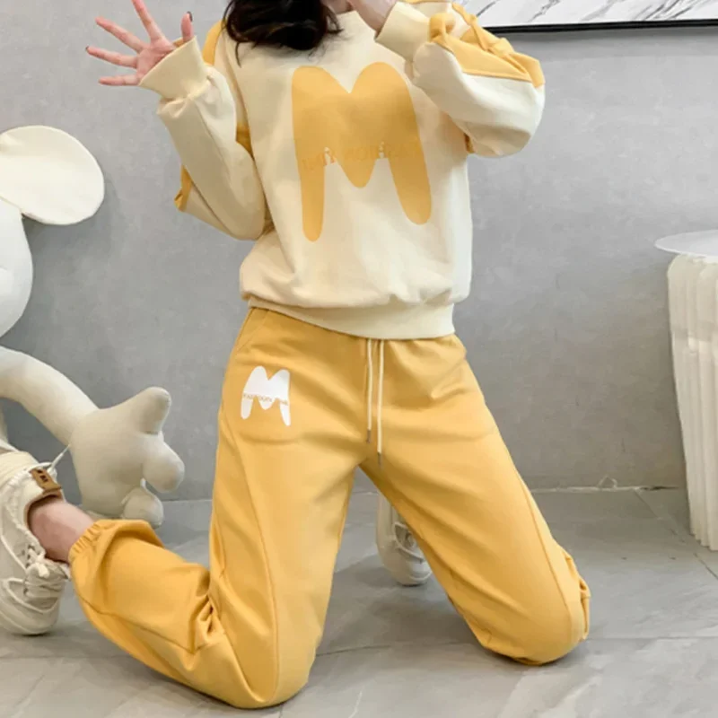 Pant Sets for Women 2 Pieces Autumn Winter Fashion Casual Trousers Woman Korean Style Xxl Cheap New Matching Groups Of Tailor In