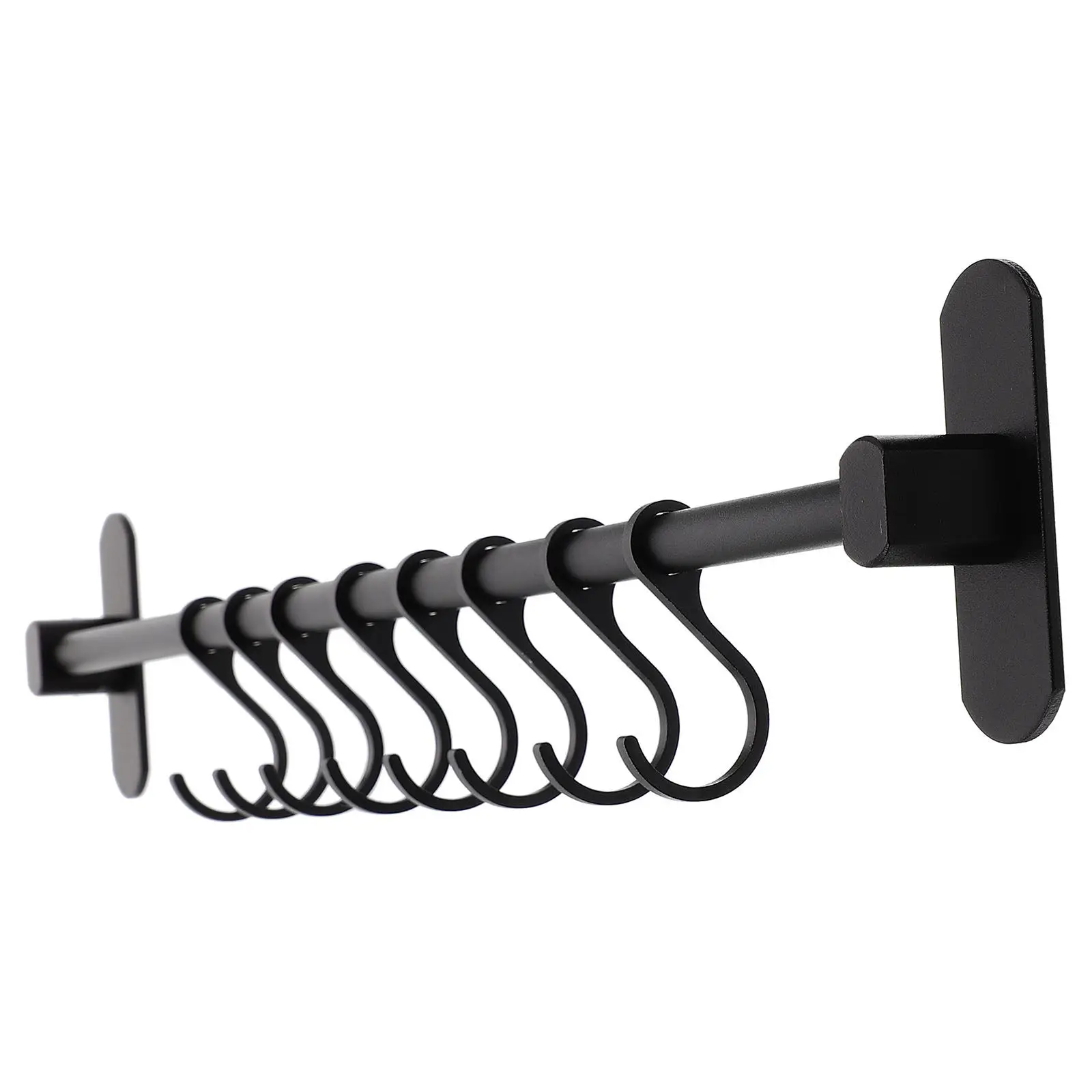 

Aluminum Multi-Functional Door Back Hook Heavy Duty Wall Storage Rack for Clothes Hats Keys Home Supplies Holder